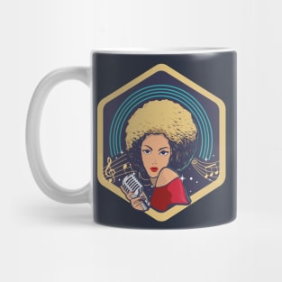 Afro Latina lady singer Mug